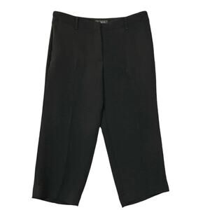 Talbots Petite Women's Black Career Wear Cropped Knit Pants | Size 8P